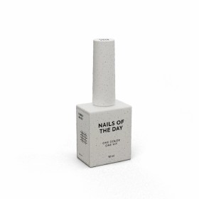 Fiber Base NAILSOFTHEDAY, base elástica con fibras para uñas debilitadas, transparente, 10 ml