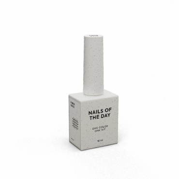 Fiber Base NAILSOFTHEDAY, base elástica con fibras para uñas debilitadas, transparente, 10 ml