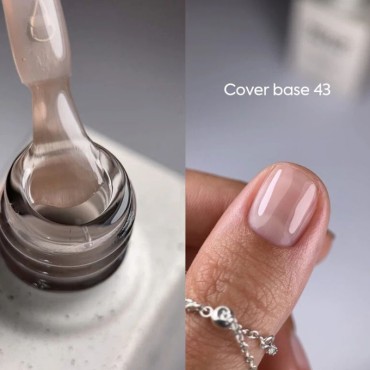 Cover Base 43 NAILSOFTHEDAY, base camuflaje, nude, 10 ml