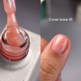 Cover Base 45 NAILSOFTHEDAY, base camuflaje, nude, 10 ml