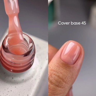 Cover Base 45 NAILSOFTHEDAY, base camuflaje, nude, 10 ml