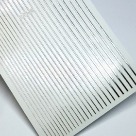 Pegatina adhesiva cinta, Plata