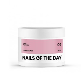 Cover Base 09 NAILSOFTHEDAY, base camuflaje, nude oscuro, 30 ml