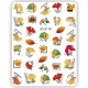 Pegatina adhesiva JO-2110, Hojas otoño, multicolor
