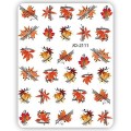 Pegatina adhesiva JO-2111, Hojas otoño, multicolor