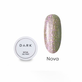Gel Galactic Nova Dark, gel para decoración de uñas, traslúcido con brillo, 5 gr