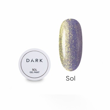 Gel Galactic Sol Dark, gel para decoración de uñas, traslúcido con brillo, 5 gr