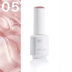 Esmalte permanente Silk Cat 05 Easy, Rosa claro, 7,5 ml