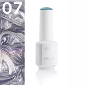 Esmalte permanente Silk Cat 07 Easy, Lila, 7,5 ml