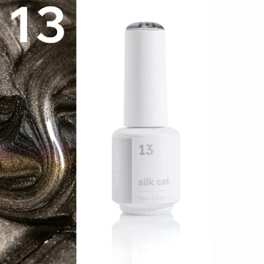 Esmalte permanente Silk Cat 13 Easy, Gris, 7,5 ml