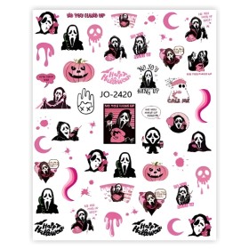Pegatina adhesiva JO-2420, Haloween, multicolor