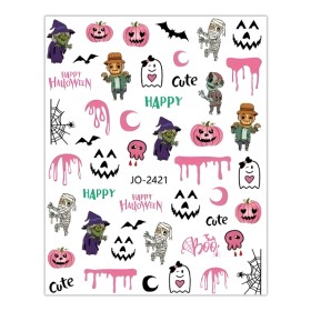 Pegatina adhesiva JO-2421, Haloween, multicolor