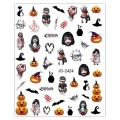 Pegatina adhesiva JO-2424, Haloween, multicolor