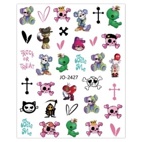 Pegatina adhesiva JO-2427, Haloween, multicolor