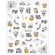 Pegatina adhesiva JO-2575, Haloween, multicolor
