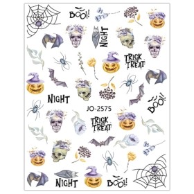 Pegatina adhesiva JO-2575, Haloween, multicolor