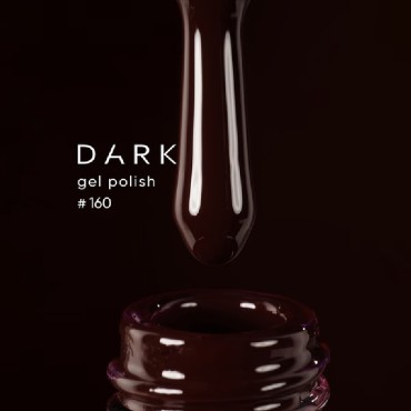 Gel Polish 160 DARK, esmalte semipermanente berenjena oscuro, 6 ml