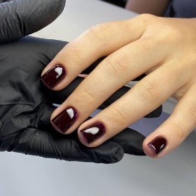 Gel Polish 160 DARK, esmalte semipermanente berenjena oscuro, 6 ml