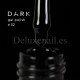 Gel Polish 002 DARK, esmalte semipermanente negro, 6 ml