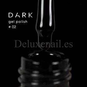 Gel Polish 002 DARK, esmalte semipermanente negro, 6 ml