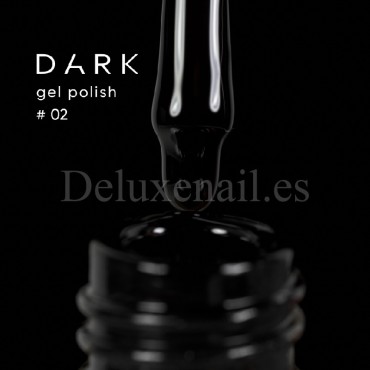 Gel Polish 002 DARK, esmalte semipermanente negro, 6 ml