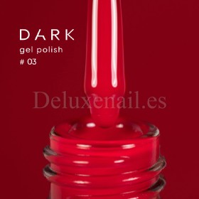 Gel Polish 003 DARK, esmalte semipermanente rojo vivo, 6 ml