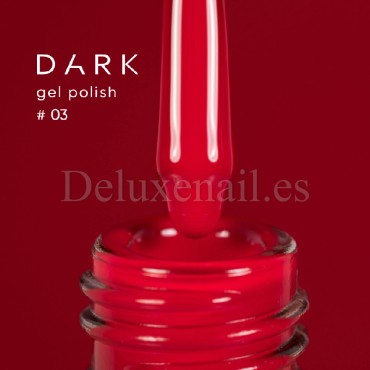 Gel Polish 003 DARK, esmalte semipermanente rojo vivo, 6 ml