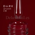 Gel Polish 008 DARK, esmalte semipermanente rojo oscuro, 6 ml