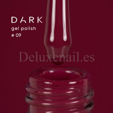 Gel Polish 009 DARK, esmalte semipermanente granate, 6 ml