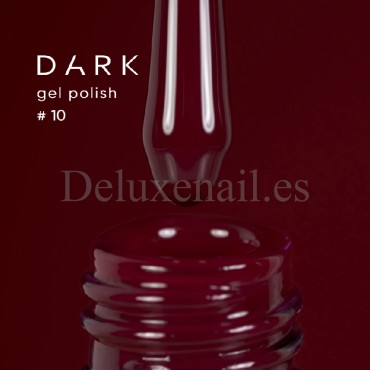 Gel Polish 010 DARK, esmalte semipermanente granate oscuro, 6 ml