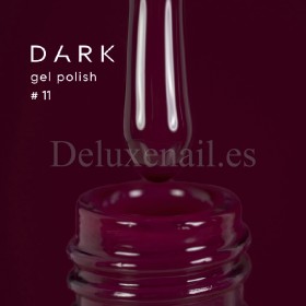 Gel Polish 011 DARK, esmalte semipermanente borgoña oscuro, 6 ml