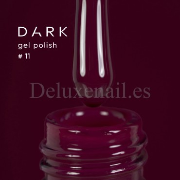 Gel Polish 011 DARK, esmalte semipermanente borgoña oscuro, 6 ml