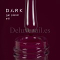 Gel Polish 011 DARK, esmalte semipermanente borgoña oscuro, 6 ml