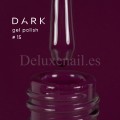 Gel Polish 015 DARK, esmalte semipermanente burdeos oscuro, 6 ml