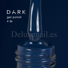 Gel Polish 024 DARK, esmalte semipermanente azul índigo, 6 ml