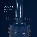 Gel Polish 024 DARK, esmalte semipermanente azul índigo, 6 ml