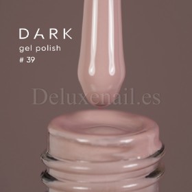 Gel Polish 039 DARK, esmalte semipermanente rosa nude grisáceo, 6 ml