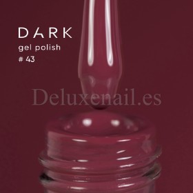 Gel Polish 043 DARK, esmalte semipermanente frambuesa oscuro, 6 ml