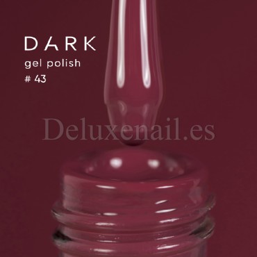 Gel Polish 043 DARK, esmalte semipermanente frambuesa oscuro, 6 ml