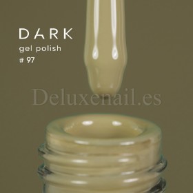Gel Polish 097 DARK, esmalte semipermanente verde militar, 6 ml