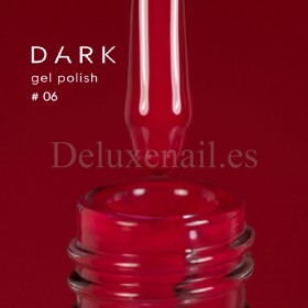 Gel Polish 006 DARK, esmalte semipermanente rojo coral, 6 ml