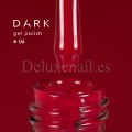 Gel Polish 006 DARK, esmalte semipermanente rojo coral, 6 ml