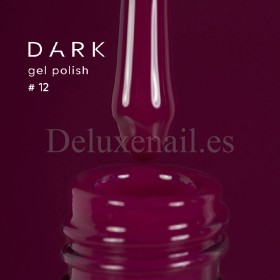 Gel Polish 012 DARK, esmalte semipermanente borgoña violáceo, 6 ml