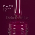 Gel Polish 012 DARK, esmalte semipermanente borgoña violáceo, 6 ml