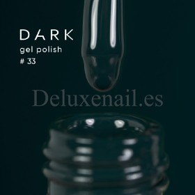 Gel Polish 033 DARK, esmalte semipermanente verde petróleo oscuro, 6 ml