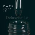 Gel Polish 033 DARK, esmalte semipermanente verde petróleo oscuro, 6 ml