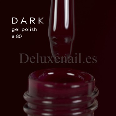 Esmalte Permanente Dark 80, Granate oscuro, 6 ml