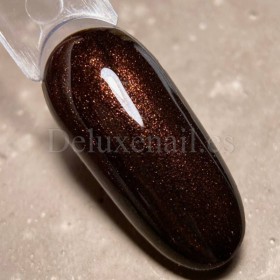 Gel Polish 113 DARK, esmalte semipermanente marrón con microbrillo, 6 ml