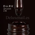 Gel Polish 113 DARK, esmalte semipermanente marrón con microbrillo, 6 ml