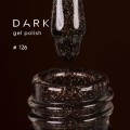 Gel Polish 126 DARK, esmalte semipermanente marrón oscuro con microbrillo, 6 ml